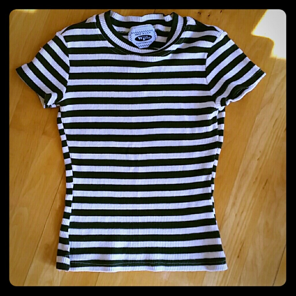 Wild Fire stripe stretchy top